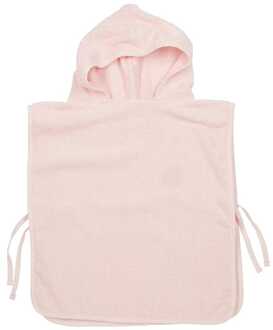 Meyco Badponcho effen zacht roze Beige