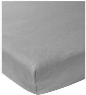 Meyco jersey hoeslaken boxmatras - 75x95 cm - grijs