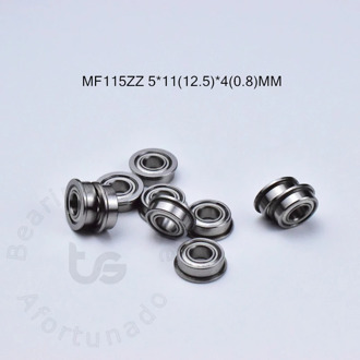 MF115ZZ 5*11(12.5)*4(0.8)MM 10pieces bearing F638/5ZZ ABEC-5 Flange bearings Free shipping chrome steel bearing MF115ZZ F638/5ZZ