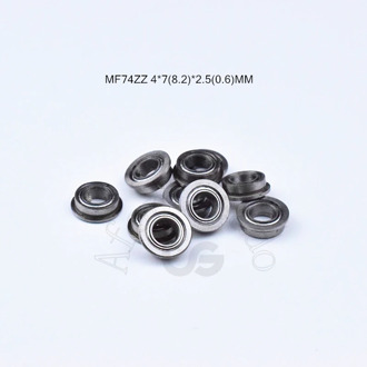 MF74ZZ FL674ZZ LF740ZZ 4*7(8.2)*2.5(0.6)MM 10pieces ABEC-5 Flange bearings Free shipping chrome steel bearing FL674ZZ LF740ZZ