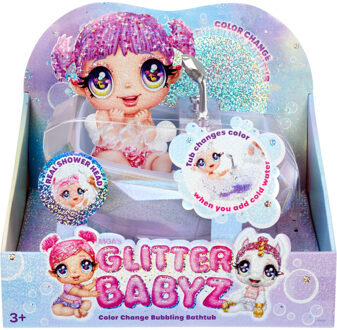 MGA Entertainment Glitter Babyz - Bruisende badkuip met kleurverandering Poppenmeubel