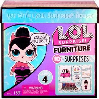 MGA Entertainment L.O.L. Surprise! Furniture met Pop - BB Auto Shop & Spice - Serie 4 - Speelset