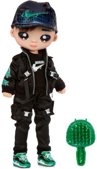 MGA Entertainment Na! Na! Na! Surprise - Teens - Parker Scorch (Dragon Boy) - Serie 2 - Modepop Zwart