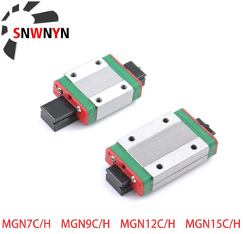 MGN Carriage Block MGN7 MGN9 MGN12 MGN15 Miniature Linear Guide Rail MGN9H MGN9C MGN12H MGN12C Slide Block 3D Printer CNC Parts