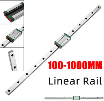 MGN15 100-1000mm Steel Linear Rail Guide With MGN15H Linear Sliding Guide Block CNC Parts For CNC Machine Tools
