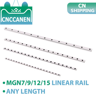 MGN7 MGN9 MGN12 MGN15 Linear Guide MGN Miniature Linear Rail Length 100mm - 1000mm without Slider Block for CNC 3D Printer Parts