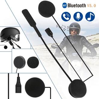MH01 Bluetooth 5.0 Oplaadbare Handsfree Motorfiets Headset Helm Hoofdtelefoon