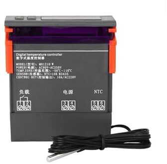 MH1210W Ac 90-250V Digitale Thermometer Thermoregulator Temperatuurregelaar Thermostaat Relais Ntc Sensor Voor Incubator