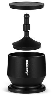 MHW-3BOMBER 58mm Aluminium Alloy Coffee Powder Picker Dosing Cup with Dosing Ring Blind Shaker Coffee Powder Receiver Container Press Coffee Espresso Distribution Tool Fits 58mm Portafilter