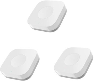 MI Mijia Aqara Smart Draadloze Schakelaar Slimme Afstandsbediening Een Sleutel Controle Aqara Intelligente Home Security APP Controle Zonder Gyro 3 stk Aqara Switch