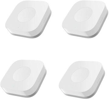 MI Mijia Aqara Smart Draadloze Schakelaar Slimme Afstandsbediening Een Sleutel Controle Aqara Intelligente Home Security APP Controle Zonder Gyro 4 stk Aqara Switch