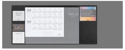 MI Mijia Fizz Multi Kantoor Tafel Mat Wekelijkse Planner Bureau Bestand Organisator Tafel Opslag Memo Mat antislip Leren pad Kaarthouder zwart