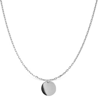 mi sol 925 sterling zilveren ketting met gerhodineerde afwerking - One Size