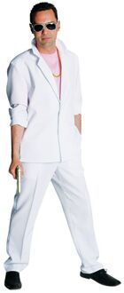Miami Vice kostuum wit Elite Wit - Transparant