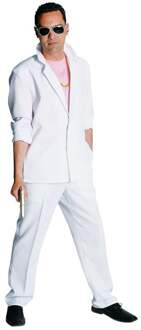 Miami Vice kostuum wit Elite Wit - Transparant