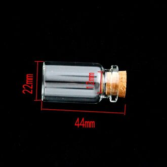 MIAOCHI DIY Mini Glazen Fles Kleine Tiny Helder Kurk Glas Wishing Flessen Transparante Glazen Pot Kurk Fles 3 stks/partij 4.4x2.2cm