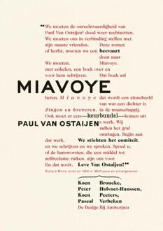 Miavoye - Boek Koen Peeters (9085425905)