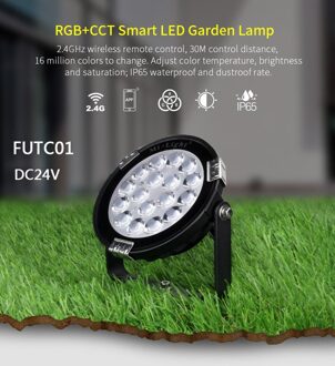 Miboxer IP65 Waterdichte 6W 9W 15W Rgb + Cct Led Gazon Licht DC24V AC110V 220V Outdoor tuin Verlichting, FUTC01/FUTC02/FUTC03/FUTC04