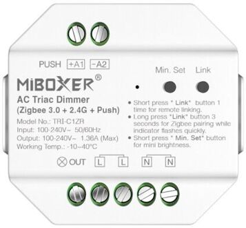 MiBoxer Zigbee 3.0 + 2.4GHz Dimmodule 300W - Slimme dimmer met app- en spraakbediening
