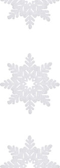 Mica Decorations 1x Witte foam sneeuw slingers met sneeuwvlokken 180 x 15 cm
