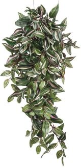 Mica Decorations 2x Mica Decorations Tradescantia hangend groen maat in cm: 80 x 30 x 15 - GROEN