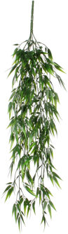 Mica Decorations Bamboe kunstplant hangend 76 cm - Plafond of vanaf kast Groen