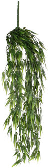 Mica Decorations Bamboe kunstplant hangend 80 cm - Plafond of vanaf kast Groen