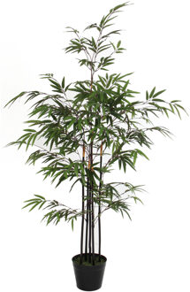 Mica Decorations Bamboe struik kunstplant staand 120 cm - Grote huis/kantoorplant Groen