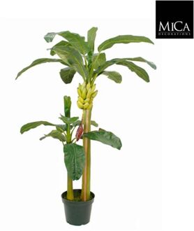Mica Decorations bananenboom h180d115 groen in pot