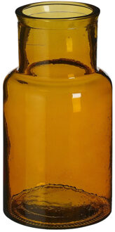 Mica Decorations Bloemenvaas Garcia - gerecycled glas - amber transparant - D15 x H28 cm