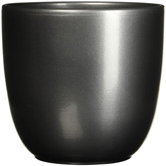 Mica Decorations Bloempot antraciet grijs keramiek voor kamerplant H28.5 x D31 cm