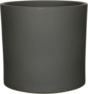 Mica Decorations Bloempot - donkergrijs - keramiek - 32 x 31 cm - plantenpot