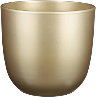 Mica Decorations Bloempot - goud - keramiek - 28 x 25 cm