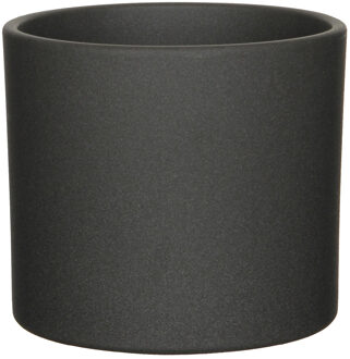 Mica Decorations Bloempot - grijs - mat - keramiek - 19 x 17 cm - plantenpot