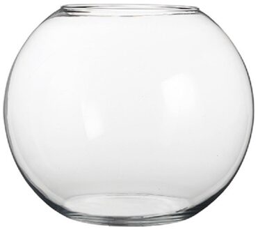 Mica Decorations Bolvaas/komvaas - glas - vissenkom - 20 x 25 cm