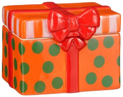 Mica Decorations Cadeau - Kerstdecoratie - Oranje