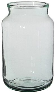 Mica Decorations Cilinder vaas / bloemenvaas transparant glas 30 x 18 cm