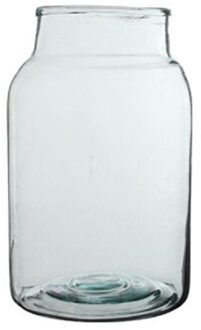 Mica Decorations Cilinder vaas / bloemenvaas transparant glas 35 x 21 cm