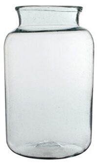 Mica Decorations Cilinder vaas / bloemenvaas transparant glas 40 x 23 cm