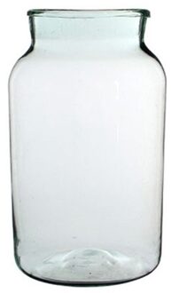 Mica Decorations Cilinder vaas / bloemenvaas transparant glas 44 x 25 cm