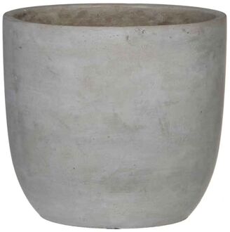 Mica Decorations cliff ronde pot beige maat in cm: 18 x 19