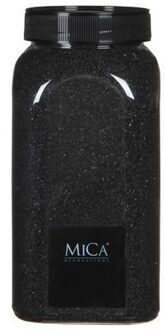 Mica Decorations deco Zand - 1 kg - zwart - hoby zandkorrels