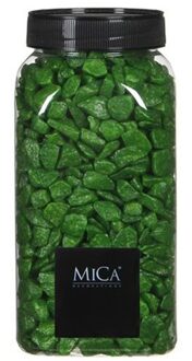 Mica Decorations Decoratie/hobby steentjes - gras groen - 650 ml - 5-8 mm