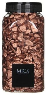 Mica Decorations Decoratie/hobby steentjes koperbruin 650 ml - Home Deco - Woonaccessoires - Decoratie materialen