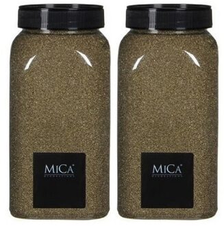 Mica Decorations Decoratie/hobby zand goud 2 kg - Home Deco - Woonaccessoires - decoratie materialen