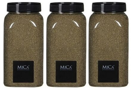 Mica Decorations Decoratie/hobby zand goud 3 kg - Home Deco - Woonaccessoires - decoratie materialen