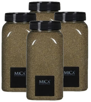 Mica Decorations Decoratie/hobby zand goud 4x kilo - Home Deco - Plantenbak/pot zand - decoratie materialen