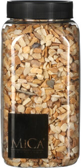 Mica Decorations decoratie steentjes - lichtbruin - 1 kilo - 650ml - hobby steentjes