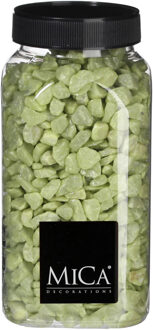 Mica Decorations decoratie steentjes - lichtgroen - 650ml - hobby steentjes Lime