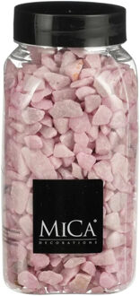 Mica Decorations decoratie steentjes - lichtroze - 650ml - hobby steentjes